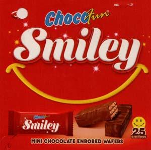 CHOCO FUN SMILEY (and logo) trademark logo
