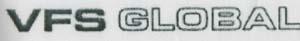 VFS GLOBAL (and logo) trademark logo