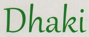 DHAKI (and logo) trademark logo