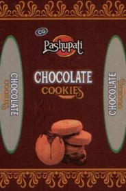 PASHUPATI CHOCOLATE COOKIES (and logo) trademark logo