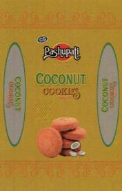PASHUPATI COCONUT COOKIES (and logo) trademark logo