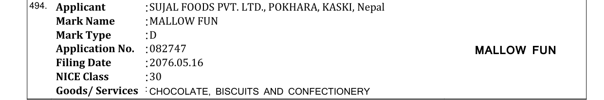 Original bulletin entry for MALLOW FUN