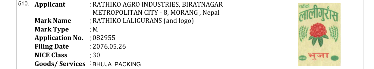Original bulletin entry for RATHIKO LALIGURANS (and logo)