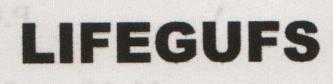 LIFEGUFS Stylized (and logo) trademark logo