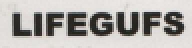 LIFEGUFS Stylized (and logo) trademark logo