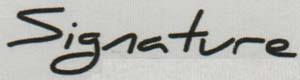 SIGNATURE (and logo) trademark logo