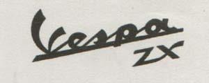 VESPA ZX (and logo) trademark logo
