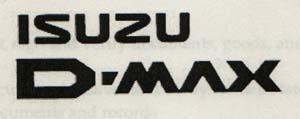 ISUZU D-MAX (and logo) trademark logo
