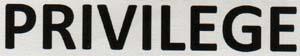 PRIVILEGE (and logo) trademark logo