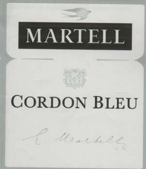 MARTELL CORDON BLUE (and logo) trademark logo