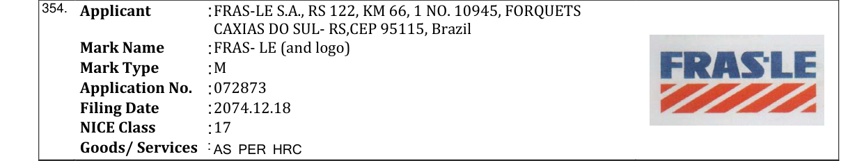 Original bulletin entry for FRAS- LE (and logo)