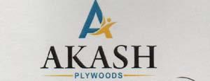 AKASH PLYWOODS (and logo) trademark logo
