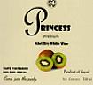 PRINCESS KIWI DRY WHITE WINE (and logo) trademark logo
