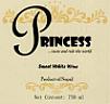 PRINCESS SWEET WHITE WINE (and logo) trademark logo