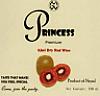 PRINCESS KIWI DRY RED WINE (and logo) trademark logo