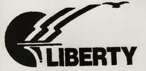 LIBERTY WITH DEVICE (and logo) trademark logo