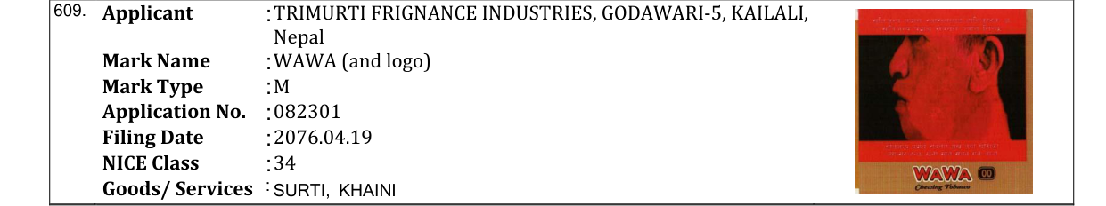 Original bulletin entry for WAWA (and logo)