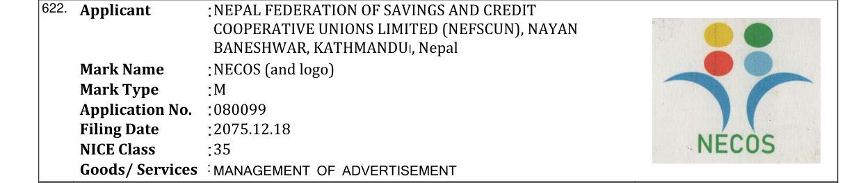 Original bulletin entry for NECOS (and logo)