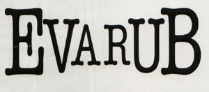 EVARUB (and logo) trademark logo