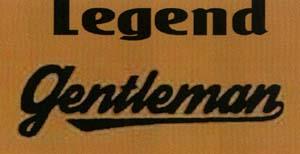 LEGEND GENTLEMAN (and logo) trademark logo