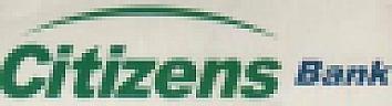 CITIZENS BANK (and logo) trademark logo