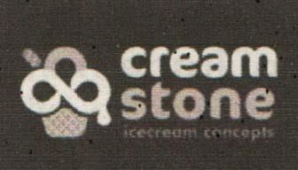 CREAM STONE ICE CREAM CONCEPTS (and logo) trademark logo