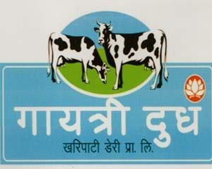 GAYATRI DUDHA (and logo) trademark logo