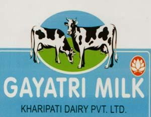 GAYATRI MILK (and logo) trademark logo