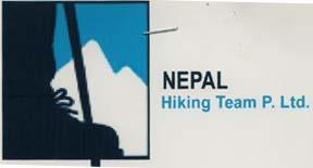 NEPAL HIKING TEAM P. LTD. (and logo) trademark logo