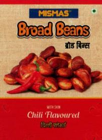 MISMAS BROAD BEANS CHILLI FLAVOURED (and logo) trademark logo