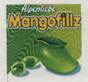 ALPENLIEBE MANGOFILLZ (and logo) trademark logo