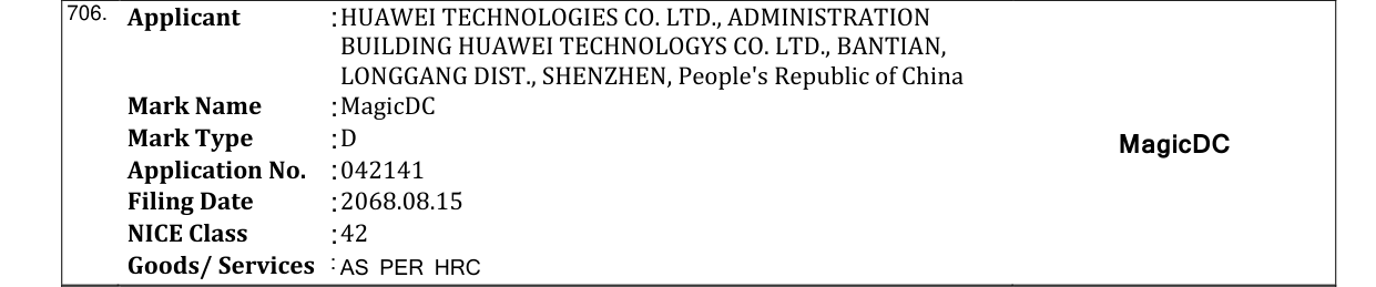Original bulletin entry for MagicDC