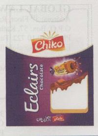 CHIKO ECLAIRS CHOCOLATE AND DEVICE (and logo) trademark logo