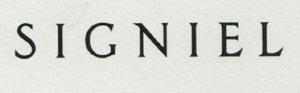 SIGNIEL (and logo) trademark logo