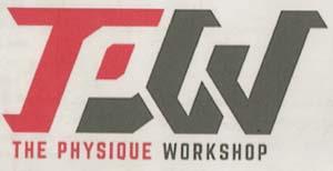 THE PHYSIQUE WORKSHOP (and logo) trademark logo