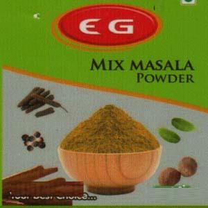 EG MIX MASALA POWDER (and logo) trademark logo