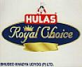 HULAS ROYAL CHOICE (and logo) trademark logo