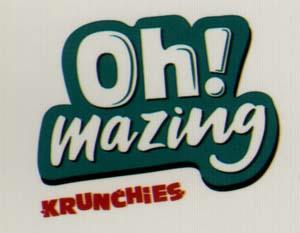 OH ! MAZING CRUNCHIES (and logo) trademark logo