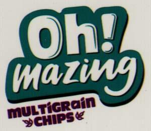 OH ! MAZING MULTIGRAIN CHIPS (and logo) trademark logo