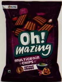 OH ! MAZING MULTIGRAIN CHIPS (and logo) trademark logo