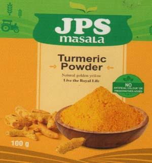 JPS TURMERIC POWDER (and logo) trademark logo