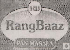 RB RANGBAAZ PAN MASALA (and logo) trademark logo