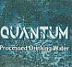 QUANTUM PROCESSED DRINKING WATER (and logo) trademark logo