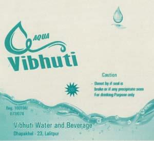 AQUA VIBHUTI (and logo) trademark logo