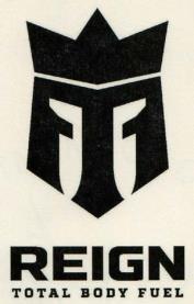 REIGN TOTAL BODY FUEL (and logo) trademark logo