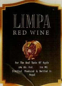 LIMPA RED WINE (and logo) trademark logo