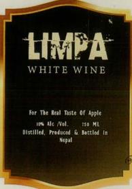 LIMPA WHITE WINE (and logo) trademark logo