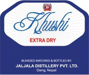 KHUSHI EXTRA DRY (and logo) trademark logo