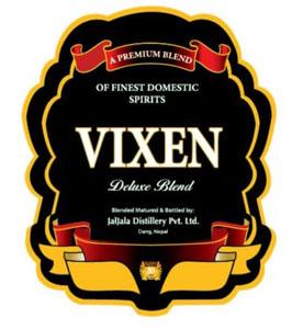 VIXEN DELUXE BLEND (and logo) trademark logo