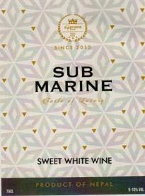 SUB MARINE SWEET WHITE WINE (and logo) trademark logo